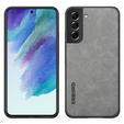 Etui do Samsung Galaxy S21 FE, ERBORD Business, z blaszką do uchwytów samochodowych, jasnoszare