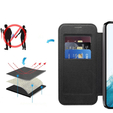 Etui do Samsung Galaxy S22 5G, FlipMag Secure portfel z klapką RFID, do MagSafe, czarne