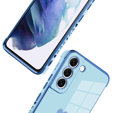 Etui do Samsung Galaxy S22, Electro heart, niebieskie