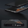 Etui do Samsung Galaxy S22 Ultra, Magnetic Dual Glass, czarne