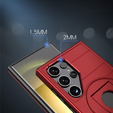 Etui do Samsung Galaxy S24 Ultra, Military Magnet, do MagSafe, czerwone