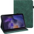 Etui do Samsung Galaxy Tab A8 10.5 SM-X200 SM-X205, Flowers, zielone