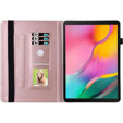 Etui do Samsung Galaxy Tab S9 FE, Wallet Pen Slot, butterflies, Różowe