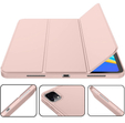 Etui do iPad Pro 12.9 2022 / 2021 / 2020, Smart Pencil, z miejscem na rysik, różowe