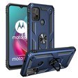 Etui pancerne do Motorola Moto G10/G30, Nox Case Ring, niebieskie