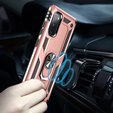 Etui pancerne do Samsung Galaxy S20 FE, Nox Case Ring, różowe rose gold