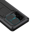 Etui pancerne do Samsung Galaxy S22 Ultra 5G, R-JUST CamShield Slide, czarne