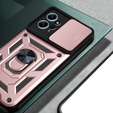 Etui pancerne do Xiaomi Redmi Note 12 4G, CamShield Slide, różowe rose gold