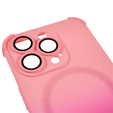 Etui silikonowe do iPhone 14 Pro, Gradient Magnetic, do MagSafe, różowe