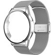 Etui z folią ochronną + Bransoleta Milanese do Huawei Watch GT 3 46mm, Silver