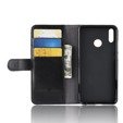 Etui z klapką do Huawei Honor 8X, Wallet Leather Case, czarne