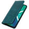 Etui z klapką do Huawei nova 8i/Honor 50 Lite, Split Leather Case, zielone