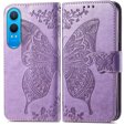 Etui z klapką do OnePlus Nord CE4 Lite, Butterfly, fioletowe