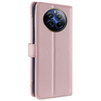 Etui z klapką do Realme 12 Pro 5G / 12 Pro+ 5G, Wallet Zipper Pocket, różowe