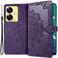 Etui z klapką do Realme C55, Mandala, fioletowe