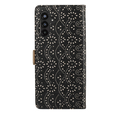 Etui z klapką do Samsung Galaxy A34 5G, Wallet Pocket, Zipper Lace, czarne