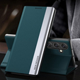 Etui z klapką do Samsung Galaxy A54 5G, Side Magnetic, zielone