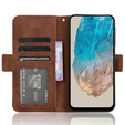 Etui z klapką do Samsung Galaxy M35, Card Slot, brązowe