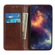 Etui z klapką do Samsung Galaxy M51, Split Leather, brązowe