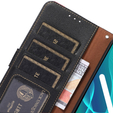 Etui z klapką do Samsung Galaxy S23 Ultra, KHAZNEH RFID, Dual Color, czarne