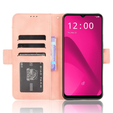 Etui z klapką do T Phone 2 5G, Card Slot, różowe