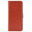 Etui z klapką do T Phone 2 5G, Crazy Horse Wallet, brązowe