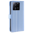 Etui z klapką do Xiaomi 13T / 13T Pro / Redmi K60 Ultra, Wallet Zipper Pocket, niebieskie