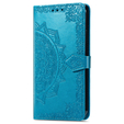 Etui z klapką do Xiaomi 14T, Mandala, niebieskie