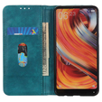 Etui z klapką do Xiaomi Poco F6 Pro, Split Leather, zielone