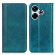 Etui z klapką do Xiaomi Redmi 13, Split Leather, zielone