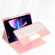 Etui z klawiaturą do iPad Air 10.9 4 2020 / 5 2022, Touchpad, różowe rose gold