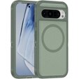 Etui z ramką do Google Pixel 9 / Google Pixel 9 Pro, do MagSafe, zielone