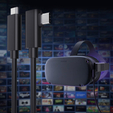 Kabel Typ-C do Typ-C do Oculus VR Quest 5m, Czarny