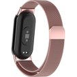 Pasek Bransoleta Milanese do Xiaomi Smart Mi Band 8 / Xiaomi Smart Mi Band 9, Różowy