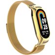 Pasek Bransoleta Milanese do Xiaomi Smart Mi Band 8 / Xiaomi Smart Mi Band 9, Złoty