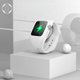 Pasek + Etui Suritch do Apple Watch 1/2/3/4/5/6/SE 38/40mm, biały