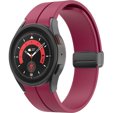 Pasek Silikonowy do Samsung Galaxy Watch 4/5/6 40/42/43/44/45/46/47mm, Bordowy