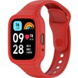 Pasek Silikonowy z Etui do Xiaomi Redmi Watch 3 Active, Czerwony