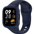 Pasek Silikonowy z Etui do Xiaomi Redmi Watch 3, Niebieski