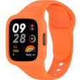 Pasek Silikonowy z Etui do Xiaomi Redmi Watch 3, Pomarańczowy
