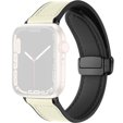 Pasek Skórzany do Apple Watch 1/2/3/4/5/6/7/8/SE/Ultra 42/44/45/49mm, Beżowy