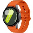 Pasek silikonowy do Samsung Galaxy Watch 4/5/6/7/FE 40/42/43/44/45/46/47mm, Pomarańczowy