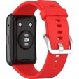 Silikonowy Gumowy Pasek do Huawei Watch Fit, Red