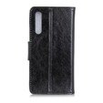 Skórzane Etui Wallet do Samsung Galaxy A70, Nappa Texture, Black