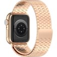 Stalowa Bransoleta do Apple Watch 1/2/3/4/5/6/7/8/SE/ULTRA 42/44/45/49 MM, Różowe złoto