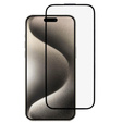 Szkło Hartowane 3D do iPhone 15 Pro Max, z osłoną głośnika, czarne