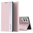 Zestaw Etui Side Magnetic do Samsung Galaxy M33 5G, Różowe + szkło
