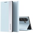 Zestaw Etui do Samsung Galaxy A54 5G, Side Magnetic z klapką, Niebieskie + szkło