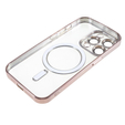 Zestaw Etui do iPhone 14 Pro, MagSafe Hybrid, różowe + Szkło